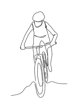 One Line Biker