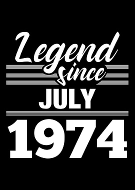Legend Since July 1974