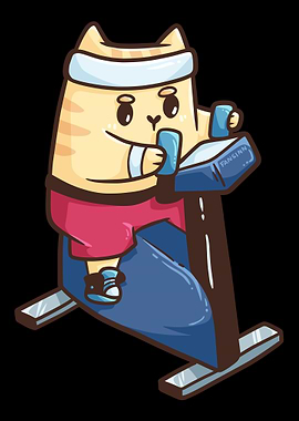 Cardio cat Meow Gym Fitnes