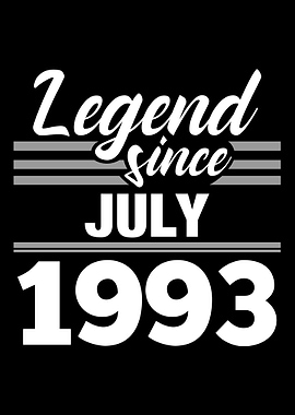 Legend Since July 1993
