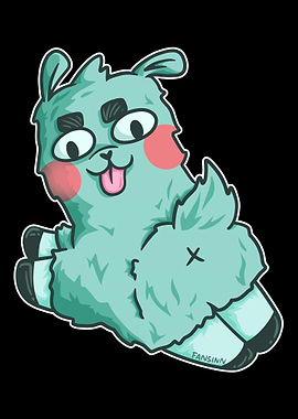 funny comic Lama camel run