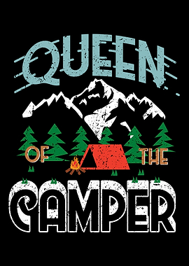 Funnny Camping Camper Mars