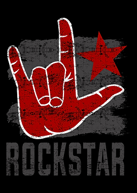 Rockstar Rock N Roll Hand