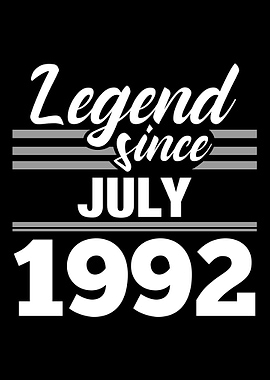 Legend Since July 1992