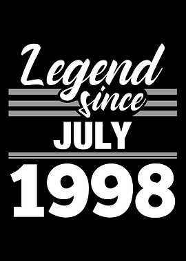 Legend Since July 1998