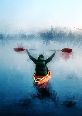 Kayak Adventure Painting
