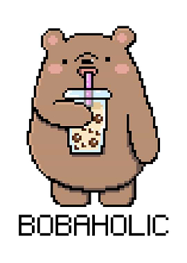 Bobaholic Pixel Bear