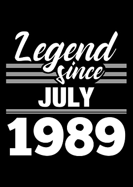 Legend Since July 1989