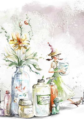 Draw a fishmonger fantasy