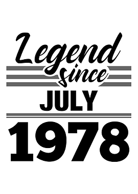 Legend Since July 1978