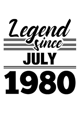 Legend Since July 1980