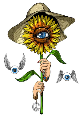 Psychedelic Sunflower