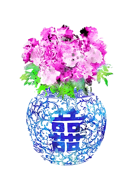 Ming Vase double happines