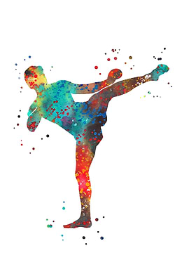 Man muay thai boxing