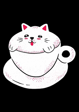 Cute Coffee Cat