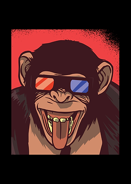Cool Retro Monkey