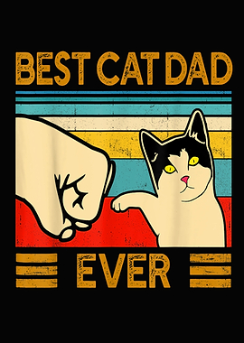 Best Cat Dad Ever Funny