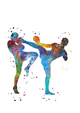 Man muay thai boxing