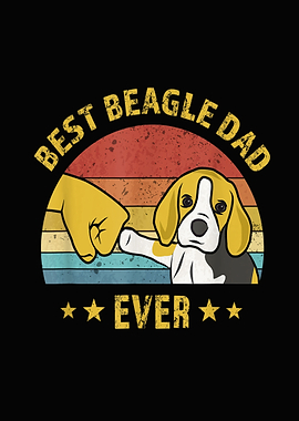 Mens Cute Best Beagle Dad