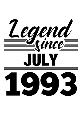 Legend Since July 1993