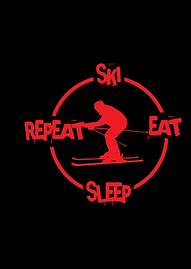 eat sleep ski repeat