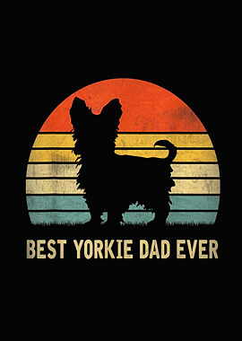 Vintage Best Yorkie Dad