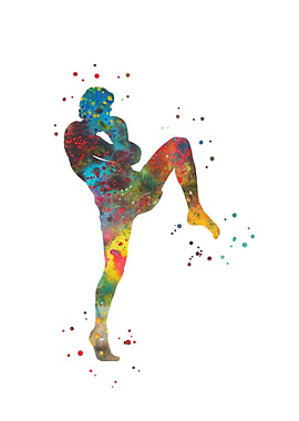 Man muay thai boxing