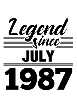 Legend Since July 1987