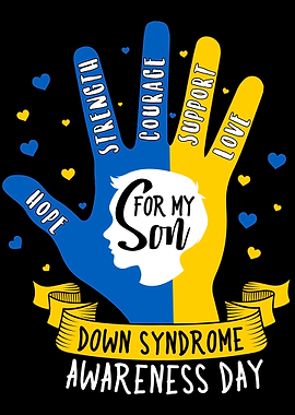 Hand In Blue And Yellow