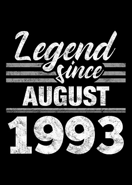 Legend Since August 1993