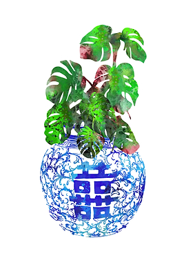 Ming Vase double happiness