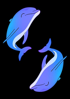 Beautiful dolphin animal