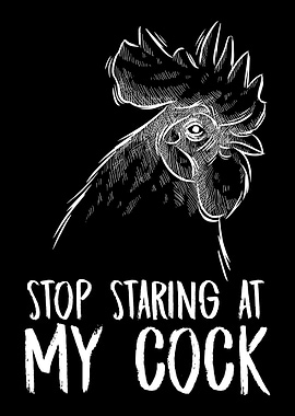 Staring at my cock