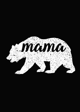 Cute Vintage Mama Bear