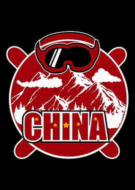 china flag winter sport