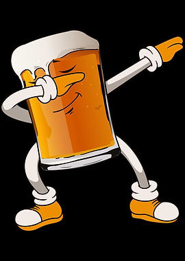 Dabbing dance beer