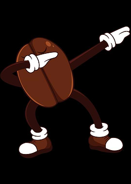 Dabbing dance coffee bean