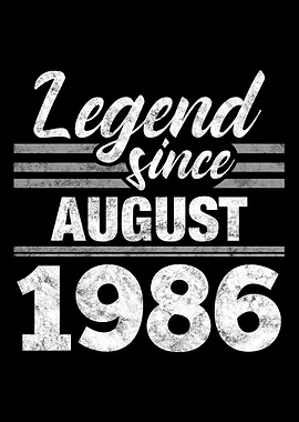Legend Since August 1986
