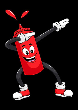 Dabbing dance ketchup