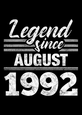 Legend Since August 1992