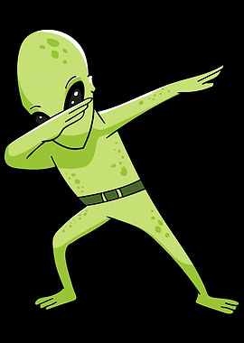 Dabbing dance alien