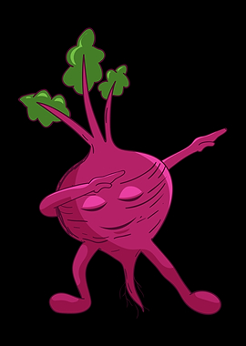 Dabbing dance red beet