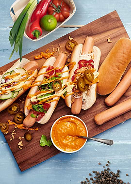 Delicious Hot Dogs BBQ