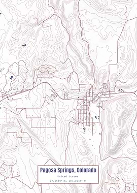Pagosa Springs CO USA Flag
