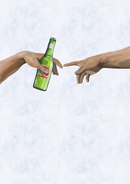 Bottle of Beer Touching