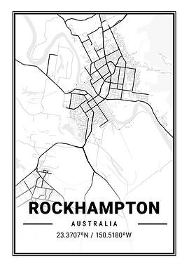 Rockhampton Light City Map