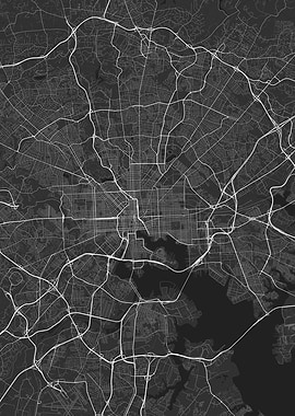 Baltimore USA Map