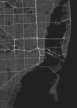 Miami USA Map