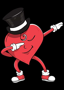 Dabbing dance heart