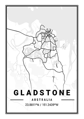 Gladstone Light City Map